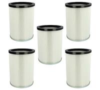 vhbw 5x filtre plissé remplacement pour Kärcher 9.770-988.0, 6.907-038.0 pour aspirateur - blanc