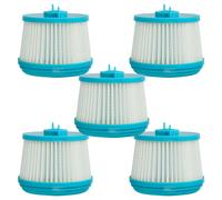 vhbw 5x Filtre post-moteur compatible avec Genius Invictus X9, X5, X4, X8, X7 aspirateur - Filtre HEPA