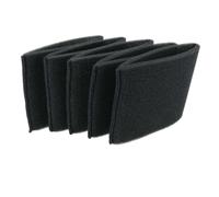 vhbw 5x filtre remplacement pour EINHELL Accessory 2351132 filtre pour aspirateur - Filtre en mousse noir