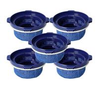 vhbw 5x Filtre remplacement pour Samsung DJ97-02649B, DJ9702649A, DJ9702649B, DJ97-02649A pour aspirateur - filtre de sortie d'air, bleu