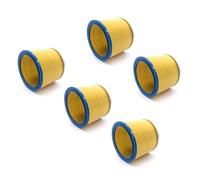 vhbw 5x Filtre rond / filtre en lamelles pour aspirateur, robot, aspirateur multifonctions Einhell AS Inox INOX, BT-VC 1115, BT-VC 1215 S, BT-VC 1250