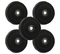 vhbw 5x Filtres à charbon actif compatible avec De Dietrich HB4625F1 - ECO E233, HB4625E1 - ECO E233, HB4655E11 - ECO E233 hotte aspirante - 23 cm