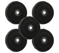 vhbw 5x Filtres à charbon actif compatible avec De Dietrich HW6627 - ECO E233, HW6635E1 - ECO E233, HW6625E11 - ECO E233 hotte aspirante - 23 cm