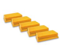 vhbw 5x Filtres à lamelles aspirateurs, compatible avec Bosch VAC140S, VAC140A