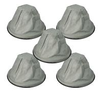 vhbw 5x Filtres à sac compatible avec Kaminer aspirateur à cendres 18L/20L aspirateur de cheminée - Filtre de rechange, lavable gris / noir