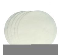 vhbw 5x Filtres fins compatible avec Nilfisk-Alto GD 930, GD 930 G Panther, GD 930 Panther aspirateur - Filtre en toison, blanc, rond