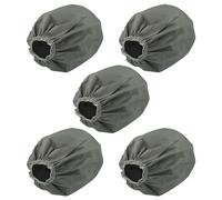 vhbw 5x Filtres textiles compatible avec Bosch AdvancedVac 20 aspirateur industriel sec et humide - Sac filtrant, lavable gris