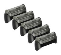 vhbw 5x Grille compatible avec Braun 180, 190, 170, 1715, 1735, 190s, 190s-1, 1775, 170s-1 rasoir électrique + cadre, noir/argenté