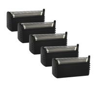 vhbw 5x Grille compatible avec Braun 2560, 2540, 2540s, 2040, 2060, 5596, 5462, 5459, 5461 rasoir électrique + cadre, noir/argenté