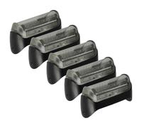 vhbw 5x Grille compatible avec Braun CruZer5 Face, CruZer3, CruZer4 Face, CruZer2 rasoir électrique + cadre, noir/argenté