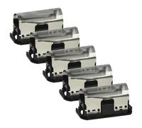 vhbw 5x Grille compatible avec Braun Universal Linear 245 - 278 rasoir électrique + cadre, noir/argenté