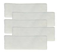 vhbw 5x Housses compatible avec Kärcher SC 4 + Iron Kit | SC 4, SC 4100 C, SC 3100 B, SC 3000, SC 2600 C nettoyeur à vapeur - blanc