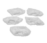 vhbw 5x Housses compatible avec Kärcher SC 6.800 CB, SI 2.600 CB, SI 2125, SI 4.100 CB nettoyeur à vapeur - blanc