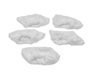 vhbw 5x Housses de rechange compatible avec Kärcher SC 4.100 CB, SC 6.800 C, SC 5.800 CB, SC 5.800 C nettoyeur à vapeur - bonnette éponge