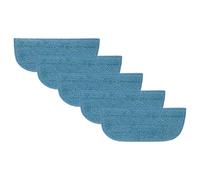 vhbw 5x Housses de rechange compatible avec Philips SteamPlus FC7020/01 nettoyeur à vapeur, balai vapeur - microfibre, bleu
