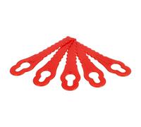 vhbw 5x Lames remplacement pour Grizzly 91094326 pour tondeuse - Lames de rechange, rouge, polyamide