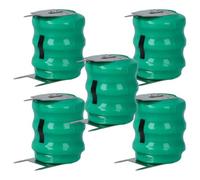 vhbw 5x NiMH pile bouton compatible avec Kinetic MH80B3AL3 (80mAh, 3,6V, NiMH)