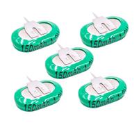 vhbw 5x NiMH pile bouton de remplacement pour type 1/V150H 3 épingles 150mAh 1,2V convient pour les batteries de modélisme etc.