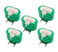 vhbw 5x NiMH pile bouton de remplacement pour type 3/V150H 3 épingles 150mAh 3,6V convient pour les batteries de modélisme etc.