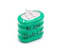 vhbw 5x NiMH pile bouton de remplacement pour type 4/V150H 3 épingles 150mAh 4,8V convient pour les batteries de modélisme etc.