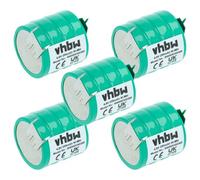vhbw 5x NiMH pile bouton de remplacement pour type V250H 3 épingles 250mAh 4,8V convient pour les batteries de modélisme etc.