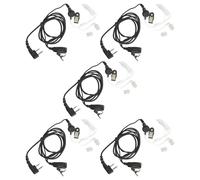 vhbw 5X Oreillette Compatible avec Alan Midland GXT-1000, G9, GXT-300, GXT-1050, GXT-325 Radio Talkie-walkie, câble Acoustique Transparent