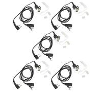 vhbw 5x Oreillette compatible avec Alinco DJ-S45, DJ-S40, DJ-S1, DJ-S446, DJ-S41, DJ-G5 radio talkie-walkie, câble acoustique transparent