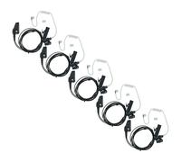 vhbw 5X Oreillette Compatible avec Kenwood TK-190, TK-2180, TK-2140E, TK-2140 Radio Talkie-walkie avec Microphone PTT, câble Acoustique