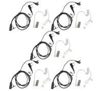 vhbw 5x Oreillette compatible avec Kenwood TK-2118, TK-2170K, TK-2170, TK-2107, TK-220 radio talkie-walkie, câble acoustique transparent