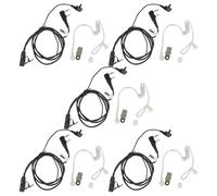 vhbw 5x Oreillette compatible avec Kenwood TK-3102, TK-3118, TK-3107, TK-3101, TK-3100 radio talkie-walkie, câble acoustique transparent