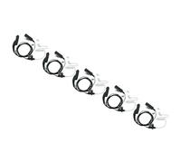 vhbw 5X Oreillette Compatible avec Motorola APX 4000 P25, APX 4000, APX 6000 Radio Talkie-walkie avec Microphone PTT, câble Acoustique