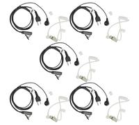 vhbw 5X Oreillette Compatible avec Motorola GP280, GP240, GP1280, GP140, GP318, GP320 Radio Talkie-walkie, câble Acoustique Transparent