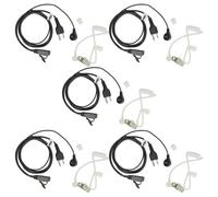 vhbw 5x Oreillette compatible avec Motorola GP760, HT1250LS, GP680 ATEX, HT1250, GP680 radio talkie-walkie, câble acoustique transparent