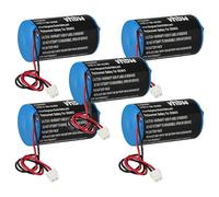 vhbw 5X Pile Compatible avec Visonic MCS-730, MCS-710, MCS-720 système d'alarme, sirène extérieure Radio (19000mAh, 3,6V, Li-MnO2)
