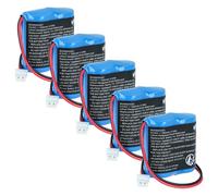 vhbw 5X Pile Compatible avec Visonic Next CAM PG2, K9 PG2 Wide Angle, PGS détecteur de Mouvement (1350mAh, 6V, Li-MnO2)