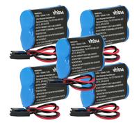 vhbw 5x Pile remplacement pour GE / Fanuc BR-AGCF2W pour PLC Contrôleur Logique Programmable (2200mAh, 6V, Li-MnO2)