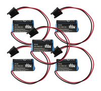 vhbw 5x Pile remplacement pour Mitsubishi B9670-MC, A6BAT, A6BAT-MRBAT. pour système de contrôle (1700mAh, 3,6V, Li-ion)