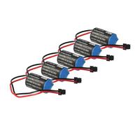 vhbw 5x Pile remplacement pour Toshiba 1467051, 146705-1, 704004, ER3V pour Servomoteur, Machine CNC (1000mAh, 3,6V, Li-MnO2)