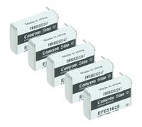 vhbw 5X Piles spéciales EF651625 - Batteries Non-Rechargeables avec Broches à souder (750mAh, 3,6V, Li-SOCl2)