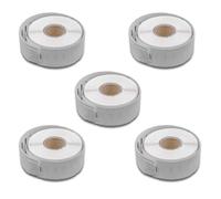vhbw 5x Rouleau d'étiquettes 19mm x 147mm (150 étiquettes) remplacement pour Dymo 99016-1 pour étiqueteuse