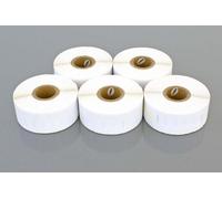 vhbw 5x Rouleau d'étiquettes 19mm x 51mm (220 étiquettes) remplacement pour Dymo 11355 pour étiqueteuse