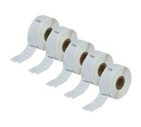vhbw 5x Rouleau d'étiquettes 25mm x 54mm (500 étiquettes) compatible avec Seiko Smart Label Printer SLP620, SLP650 étiqueteuse