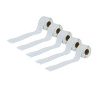 vhbw 5x Rouleau d'étiquettes 38mm x 190mm (110 étiquettes) compatible avec Dymo LabelWriter 400 Turbo, EL40, EL60 Turbo étiqueteuse blanc