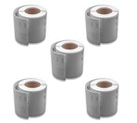 vhbw 5x Rouleau d'étiquettes 46mm x 78mm (150 étiquettes) compatible avec Dymo LabelWriter 400 Duo, 400, 320, 330 étiqueteuse blanc