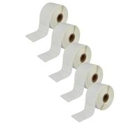 vhbw 5x Rouleau d'étiquettes 51mm x 26mm (1552 étiquettes) remplacement pour Brother RD-S05E1 pour étiqueteuse