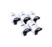 vhbw 5x Rouleau d'étiquettes + support 102mm x 152mm (200 étiquettes) compatible avec Brother PT QL1050N étiqueteuse - standard blanc