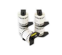 vhbw 5x Rouleau d'étiquettes + support 62mm x 15,24m (1 étiquette) compatible avec Brother PT QL500BW, QL500BS étiqueteuse - premium