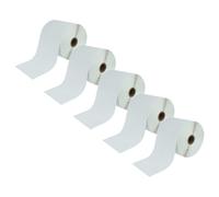 vhbw 5x Rouleau d'étiquettes thermique 101,5mm x 152mm (500 étiquettes) compatible avec Toshiba TEC B-EV4T, B-EV4D étiqueteuse - autocollant