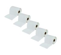 vhbw 5x Rouleau d'étiquettes thermique 76,2mm x 101,5mm (500 étiquettes) compatible avec Toshiba TEC B-EV4D étiqueteuse - autocollant blanc