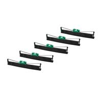 vhbw 5x Rouleaux de couleur compatible avec Olivetti PR 2, PR II, PR2, PR2 E, imprimante vectorielle, imprimante de reçus noir